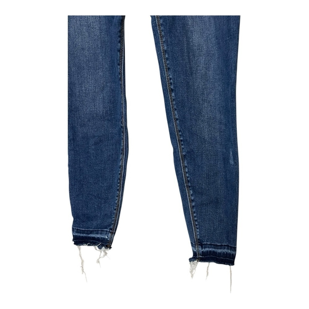 Spanx Women’s Medium Skinny Leg Blue Jean Jeggings Dark Wash Pull On Stretch - Picture 3 of 10